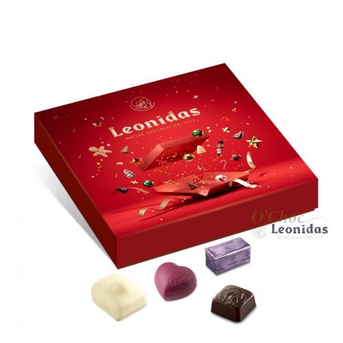 Geschenkdoos Kerst 25 Rood 20 pralines traditioneel Specials