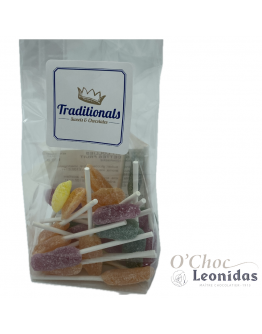 100gr Mini fruit lollies