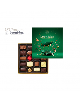 Geschenkdoos Kerst (groen) 20 pralines