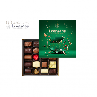 Geschenkdoos Kerst (groen) 20 pralines