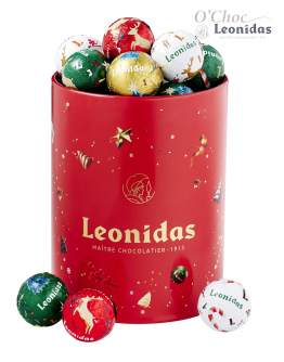 Metalen cilinder doos Kerst M