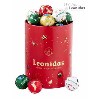 Metalen cilinder doos Kerst M