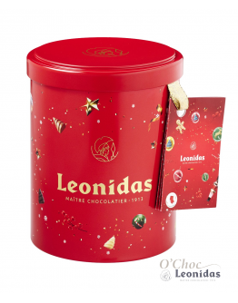 Metalen cilinder doos Kerst M