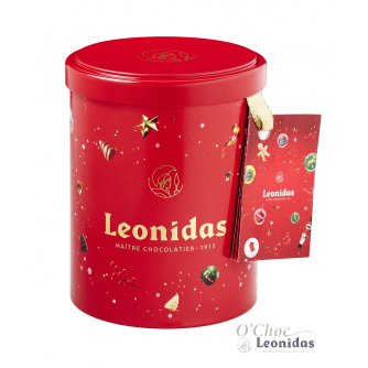 Metalen cilinder doos Kerst M