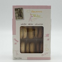 Macarons de Pauline vanille, mokka en chocolade
