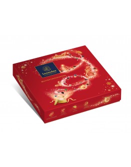 Geschenkdoos Kerst Rood 20 pralines traditioneel