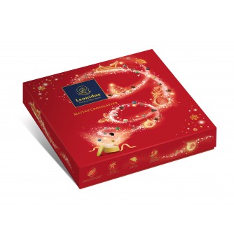 Geschenkdoos Kerst Rood 20 pralines traditioneel