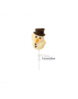 Leonidas Lolly Sneeuwman 35g Witte Chocolade
