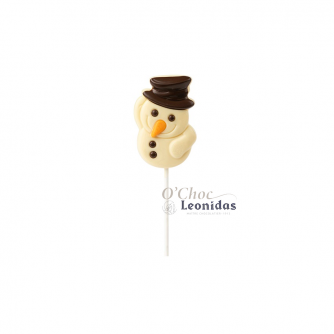 Leonidas Lolly Sneeuwman 35g Witte Chocolade