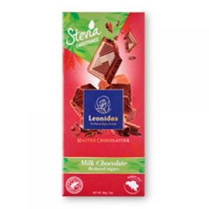 Tablet Melkchocolade Stevia 85g verlaagd gehalte aan suikers